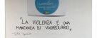 La violenza è una mancanza di vocabolario